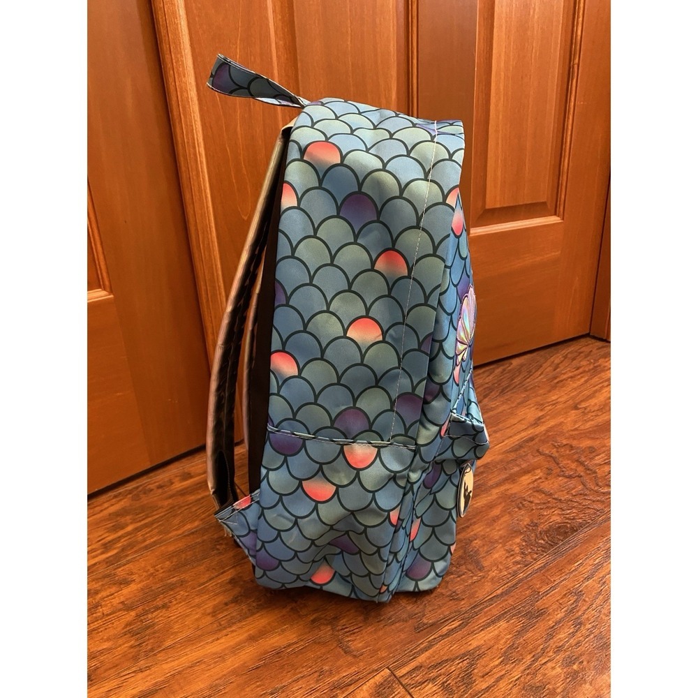 Loungefly Holographic Disney Little Mermaid Ariel Iridescent Shell Backpack - Picture 2 of 11